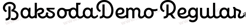 BaksodaDemo Regular字体转换